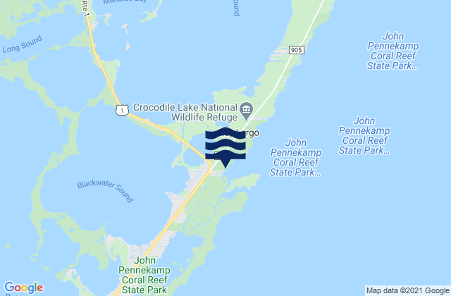 Garden Cove (Key Largo), United States tide chart map