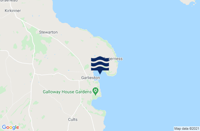 Garlieston Bay, United Kingdom tide times map