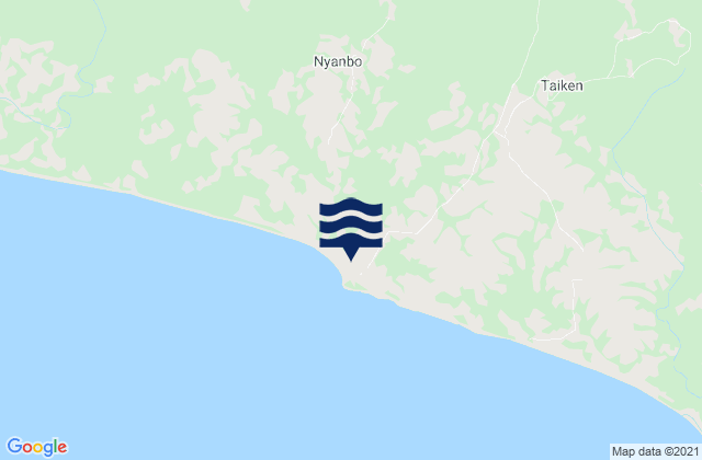 Garraway, Liberia tide times map