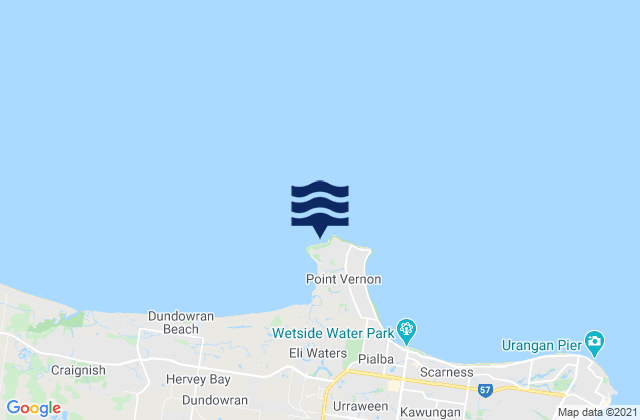 Gatakers Bay, Australia tide times map