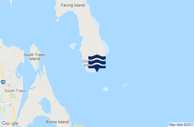 Gatcombe Head, Australia tide times map