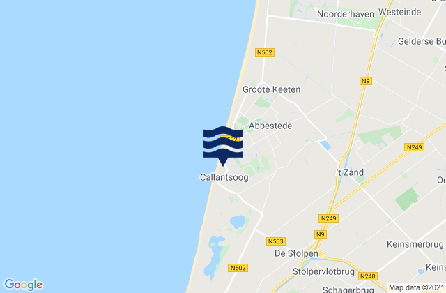Gemeente Schagen, Netherlands tide times map