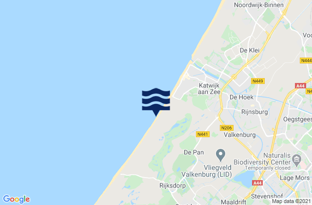 Gemeente Voorschoten, Netherlands tide times map