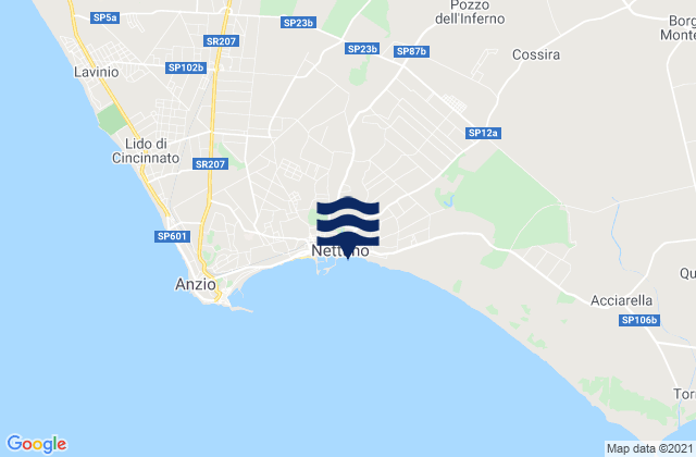 Genio Civile, Italy tide times map