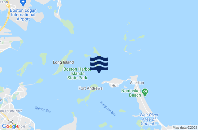 Georges Island 0.4 n.mi. SSE of, United States tide chart map