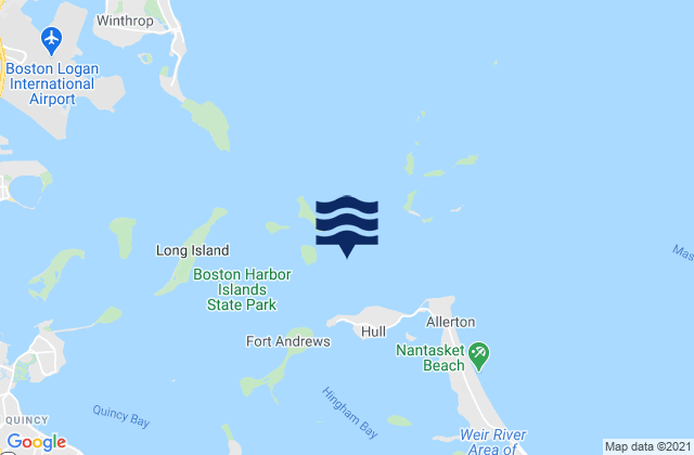 Georges Island 0.4 n.mi. east of, United States tide chart map