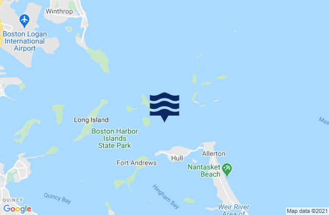 Georges Island 0.5 n.mi. ESE of, United States tide chart map
