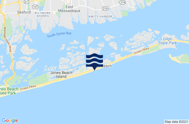 Gilgo Beach, United States tide chart map