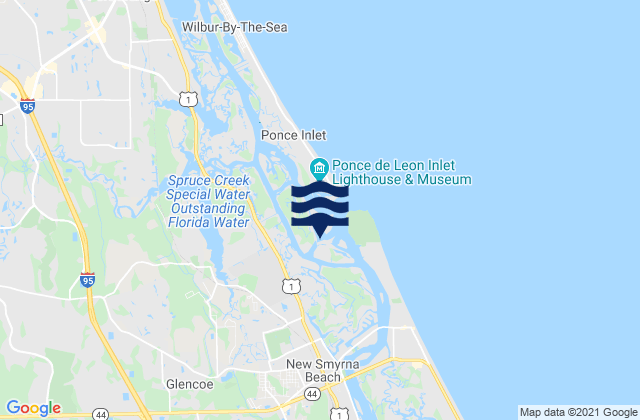 Glencoe, United States tide chart map