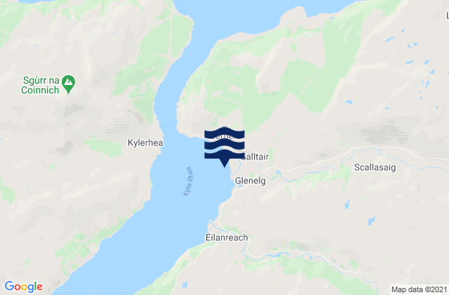 Glenelg Bay, United Kingdom tide times map