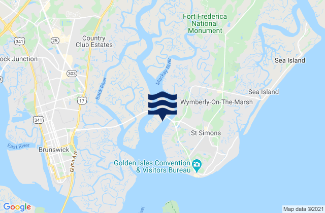 Golden Isles Marina, United States tide chart map