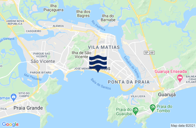 Gongaza, Brazil tide times map