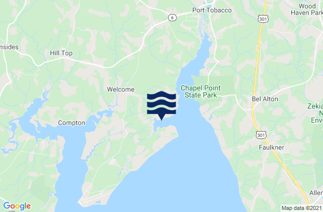 Goose Creek, United States tide chart map