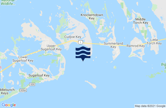 Gopher Key (Cudjoe Bay), United States tide chart map