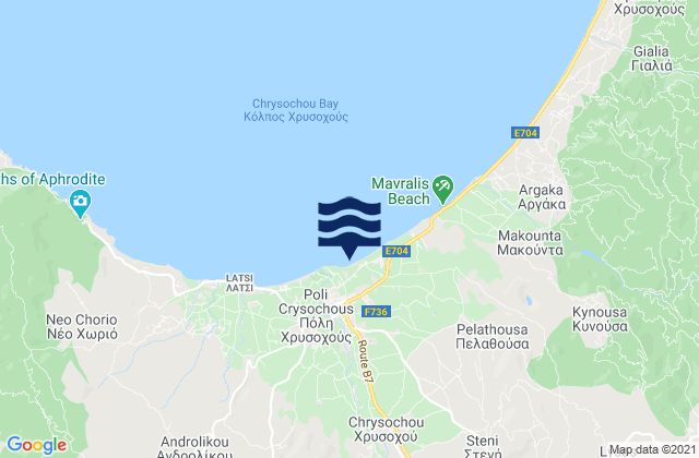 Goudi, Cyprus tide times map