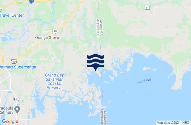 Grand Bay Nerr Mississippi Sound, United States tide chart map