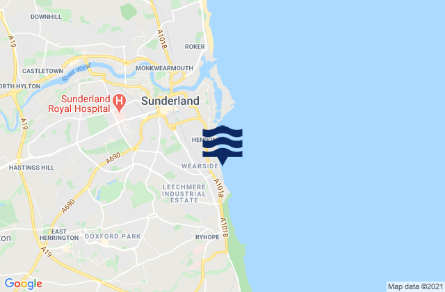Grangetown Beach, United Kingdom tide times map