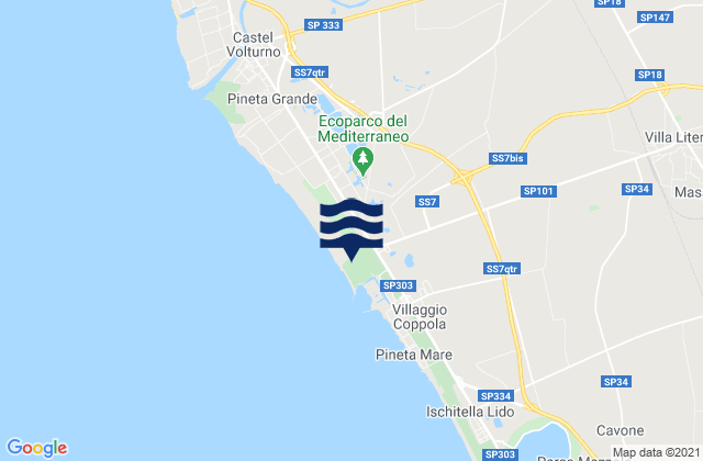 Grazzanise, Italy tide times map