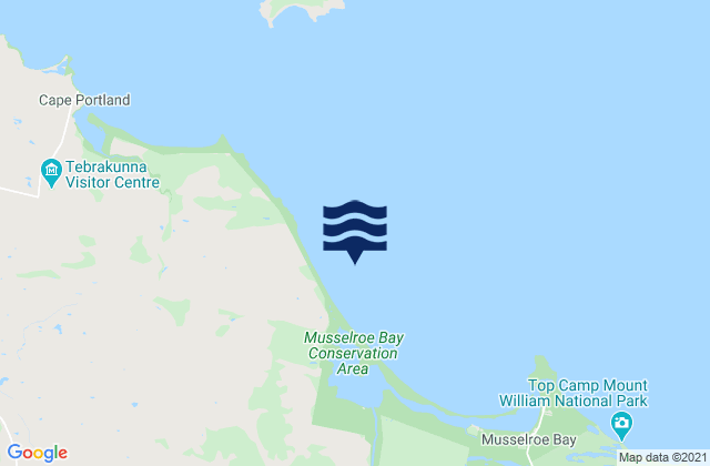Great Musselroe Bay, Australia tide times map