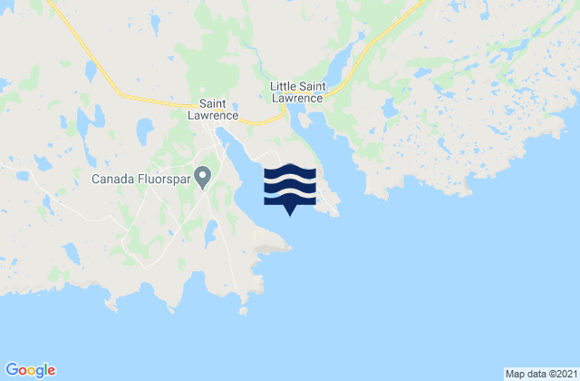 Great St. Lawrence Harbour, Canada tide times map