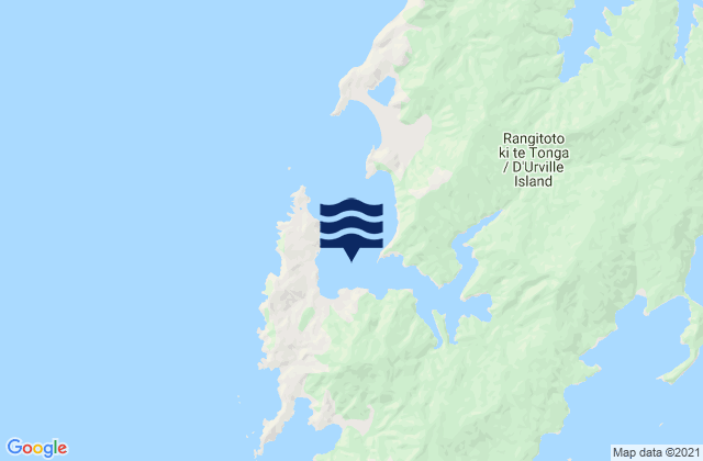 Greville Harbour, New Zealand tide times map