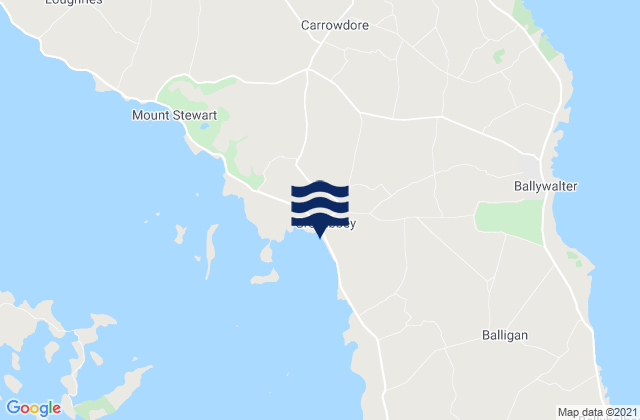Greyabbey, United Kingdom tide times map