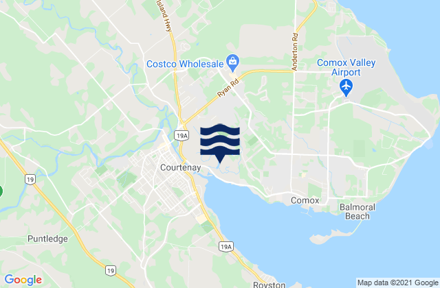 Griffin Passage, Canada tide times map