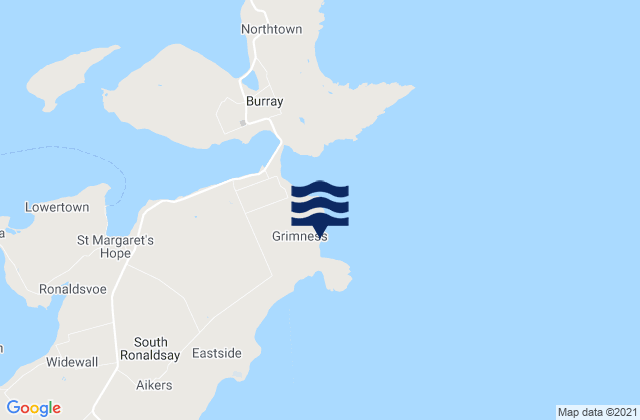 Grim Ness, United Kingdom tide times map