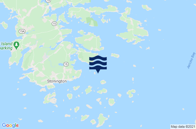 Grog Island E of Deer Island Thorofare, United States tide chart map