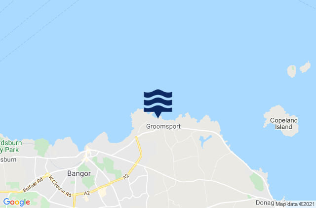 Groomsport, United Kingdom tide times map