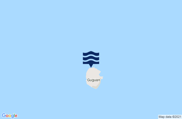 Guguan Island, Northern Mariana Islands tide times map