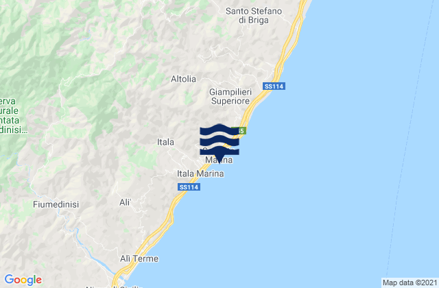 Guidomandri Marina, Italy tide times map