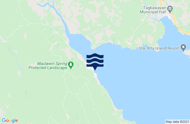 Guinayangan Ragay Gulf, Philippines tide times map