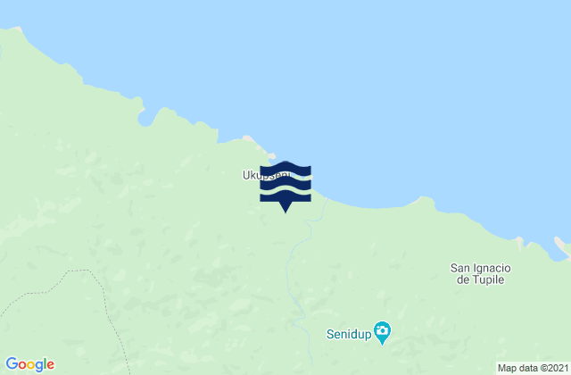 Guna Yala, Panama tide times map