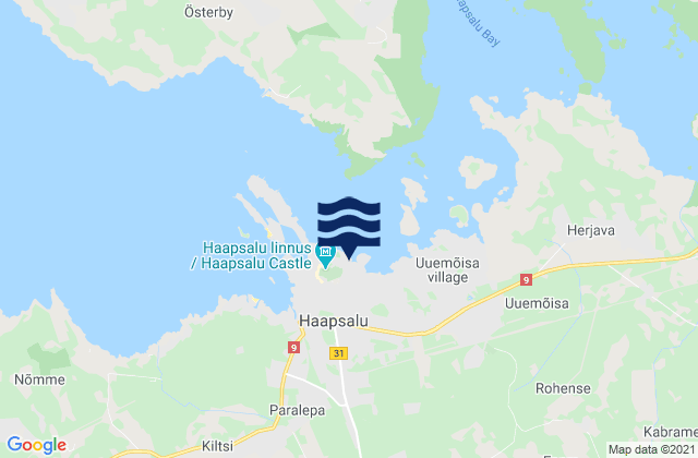 Haapsalu, Estonia tide times map