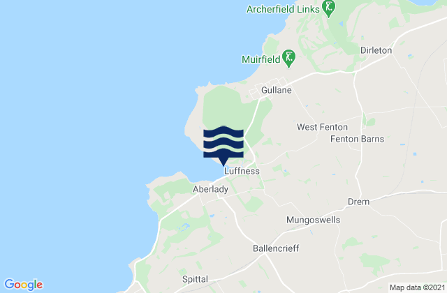 Haddington, United Kingdom tide times map
