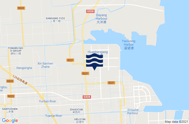 Haifeng, China tide times map