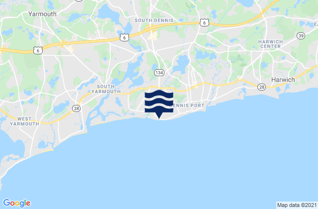 Haigis, United States tide chart map