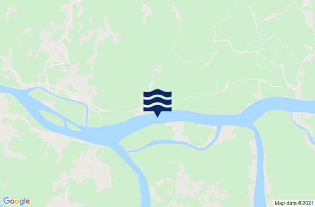 Haji Bank (Beraoe River), Indonesia tide times map