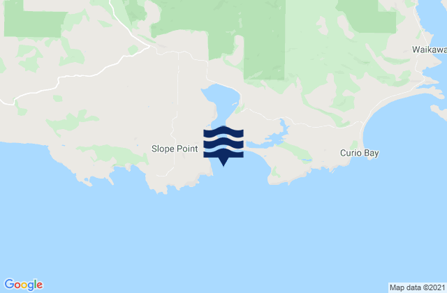Haldane Bay, New Zealand tide times map