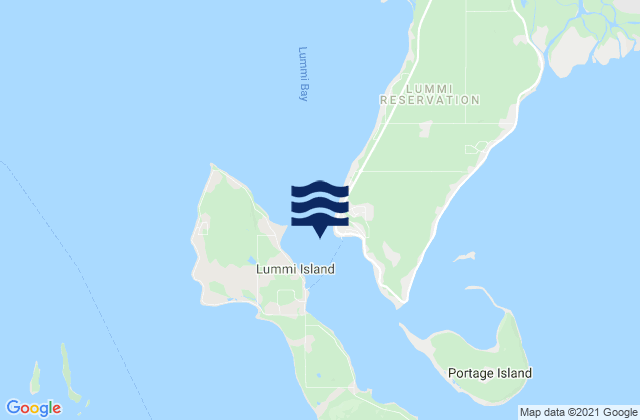Hale Passage 0.5 mile SE of Lummi Point, United States tide chart map