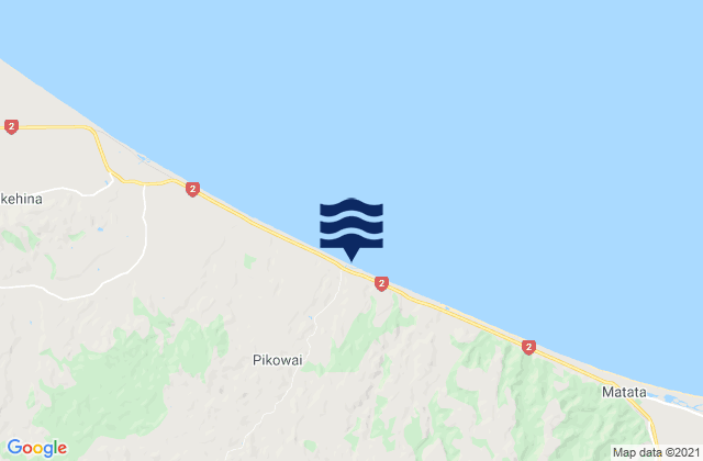 Half Moon Bay, New Zealand tide times map