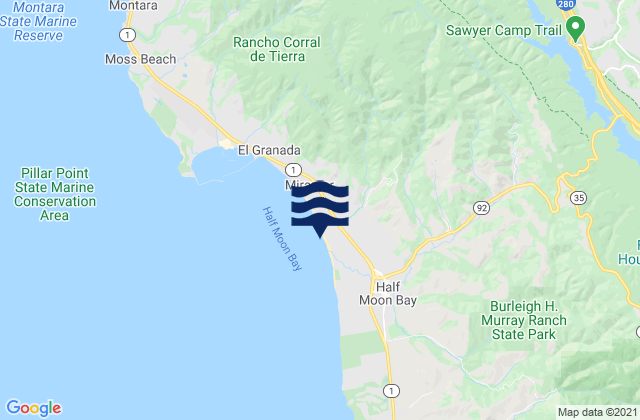 Half Moon Bay Venice Beach's Tide Charts, Tides For Fishing, High Tide And Low Tide Tables - San Mateo County - California - United States - 2022 - Tideschart.com