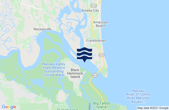 Halfmoon Island Highway Bridge, United States tide chart map