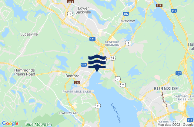 Halifax Regional Municipality, Canada tide times map