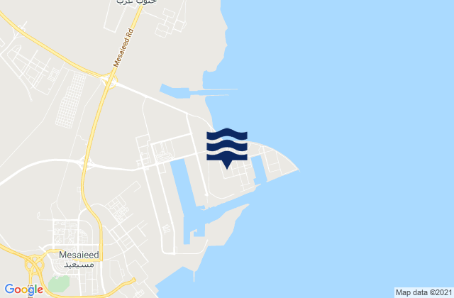 Hamad Port, Qatar tide times map