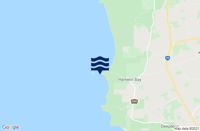 Hamelin Bay, Australia tide times map