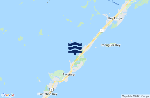 Hammer Point Key Largo Florida Bay, United States tide chart map