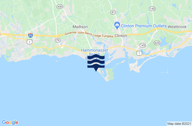 Hammonasset Beach, United States tide chart map