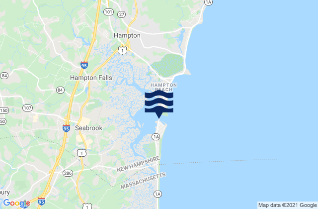 Hampton Harbor, United States tide chart map